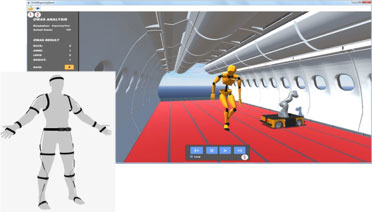 Ergonomic study in the cabin (© Ceit).